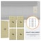Newhouse Hardware 1-Port TV Cable Wall Plate, F Connector, for Coax Cable, Single Gang Video Wall Jack, Ivory, 5PK TVP-IV-05 - alternate 8